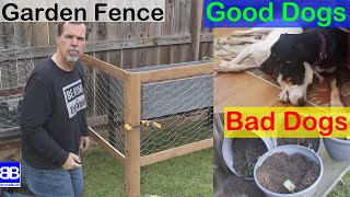 Easy fence to keep dogs out of the garden [upl. by Nyltyak]