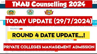 TNAU counselling 2024Agriculture CounsellingToday UpdateRound 4Sliding Process detailsVjalerts [upl. by Mackay497]