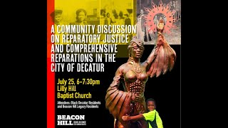 Beacon Hill  Community Discussion on Reparatory Justice [upl. by Sadnalor]