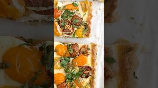 Tarte aux tomates multicolores  shorts recette cuisine tutorial [upl. by Yemerej]