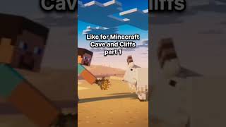 Minecraft Caves and Cliffs part 1 Vs Minecraft Caves and Cliffs part 2 minecraft [upl. by Attenyl]