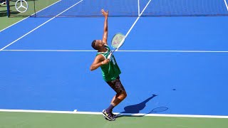 Nick Kyrgios Serve Slow Motion  ATP Fastest Tennis Serve Technique [upl. by Htiduy]