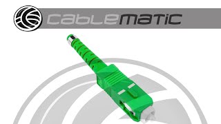 Conector de fibra óptica SCAPC monomodo de 30 mm  distribuido por CABLEMATIC ® [upl. by Bronder]