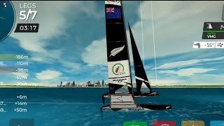 Virtual Regatta Nacra17 class Sailing Chicago USA 2024 Race 1 [upl. by Bertrand]