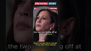 Where Kamala Harris Donald Trump ABC News debate shorts [upl. by Eisdnyl554]