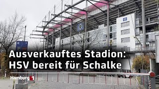 Ausverkauftes Stadion HSV bereit für Schalke [upl. by Annaeirb]