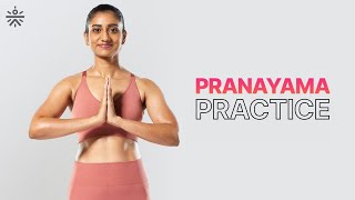 Pranayama Practice  Yoga At Home  Yoga Routine For Beginners  Yoga Routine  Cult Fit [upl. by Aerol]