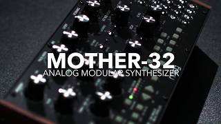 Moog Mother32 Analog Modular Synthesizer  Gear4music demo [upl. by Zuzana]