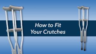 How to Fit and Use Crutches [upl. by Sokim]