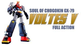 Bandai Soul of Chogokin GX79 Voltes V FA Full Action diecast robot figure review [upl. by Lyrrad]