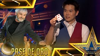 La INCREÍBLE magia de ERIC CHIEN y su PASE DE ORO  Audiciones 01  Got Talent AllStars 2023 [upl. by Etty]