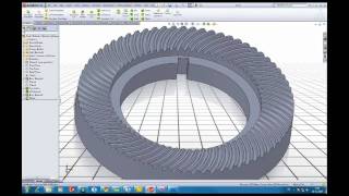 SolidWorks tutorial Modelling a gear using Lofted cut feature [upl. by Midis]