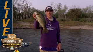 COLLEGE BRACKET Easton Fothergill strikes first with a smallmouth [upl. by Roderigo917]