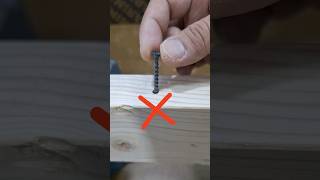 How to Fix Wood Screw Hole too Large shorts tutorial tips diy woodworking [upl. by Idolah483]