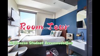 The Cheap Student Accommodation In Melbourne  Campus Melbourne Room Tour [upl. by Inot]