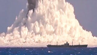 10 Underwater Nuclear Test Caught On Camera [upl. by Adnamahs474]