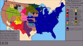 The Loss of Native American Lands Within the US Every Year [upl. by Morentz]