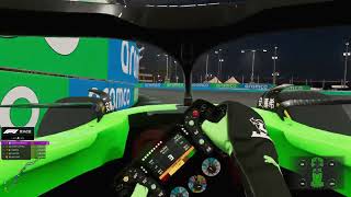 F1 24 S8 R2 Jeddah GP  CoOp Career  No assistsCockpit Cam [upl. by Schaffer745]