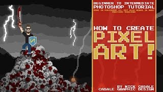 How to Make Pixel Art  Beginner Photoshop Tutorial  By Nick Casale [upl. by Aradnahc161]