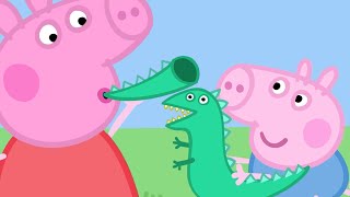 Peppa se encuentra con Dino Roar  Kids First  Peppa Pig en Español [upl. by Notelrahc]