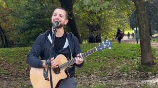 Cannonball  Damien Rice Cover Busking in Milan Parco Sempione [upl. by Carhart510]