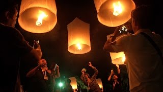 Yee Peng Festival 2016  Sky Lantern mass launch Chiang Mai [upl. by Lamaaj]