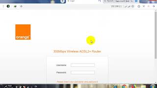 طريقة الدخول علي روتر شركة اورنج لينكوتغير اسم والباسورد الواي فاي [upl. by Hgielek]
