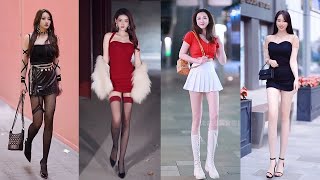 Mejores Street Fashion Tik Tok 2023  Hottest Chinese Girls Street Fashion Style 2023 Ep54 [upl. by Heiskell736]