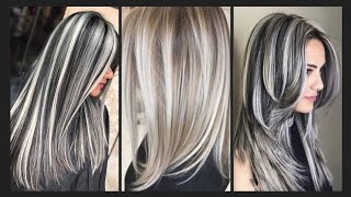 Gorgeous silver highlights hair ideas  Blonde silver hair highlights [upl. by Stucker395]