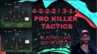 FC25 4222  316 PRO KILLER TACTICS PLAYING LIKE PEP IS META fc25 [upl. by Delphina]