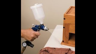 How to spray latex paint with an air gun [upl. by Ricker]