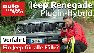 Jeep Renegade 4xe PluginHybrid  ein Jeep für alle Fälle ReviewFahrbericht  auto motor und sport [upl. by Leonid]