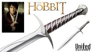 Sting Sword of Bilbo Baggins from The Hobbit United Cutlery Replica [upl. by Larual]