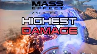 ABSOLUTE HIGHEST DPS WEAPONLESS BUILD Mass Effect Andromeda [upl. by Herrod281]