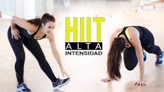 Ejercicios de alta intensidad  Rutina cardio HIIT [upl. by Treva320]