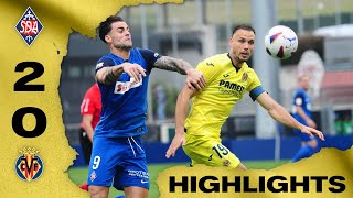 Highlights SD Amorebieta 20 Villarreal CF B  LaLiga Hypermotion [upl. by Maryellen462]