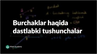 Burchaklar haqida dastlabki tushunchalar  Burchaklar  Geometriya Asoslari [upl. by Laveen]