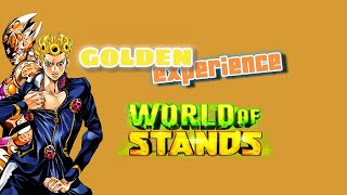 สแตนใหม่golden experience ใน แมพ Roblox world of stands รายการรีวิวฮะ [upl. by Yenaj]