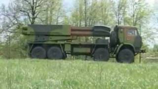 CV 9A524 Tornado MRLS New Russian multiple rocket launcher system Russia army Video RIA Novosti [upl. by Anthia]