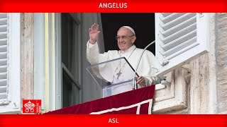 January 28 2024 Angelus prayer Pope Francis ASL [upl. by Orpheus]