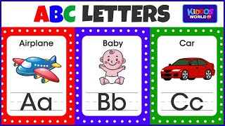 Learning the Letters of the English Alphabet by Showing Illustrations and Videos [upl. by Staw]