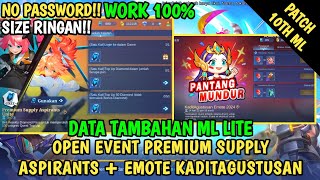 Data Open Event Premium Supply Aspirants  Misi Emote KaditAgustusan Terbaru  Data Tambahan ml lite [upl. by Davina128]