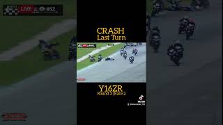 Crash Last Turn  Yamaha Y16ZR  MSBK2024  Round 3  Race 2 yamaha yamahay16zr y16 y16zr [upl. by Aicala]