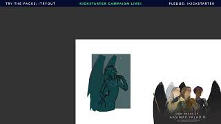 Kickstarter stream Painting some Aasimar Paladin poses kickstarter tryout  12 Nov [upl. by Stiegler205]