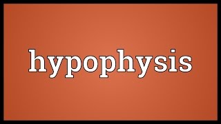 Hypophysis Meaning [upl. by Drwde]