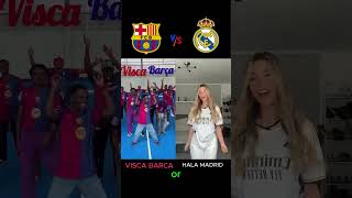 Visca Barca❤️ vs Hala Madrid🤍 football barcelona realmadrid viscabarsa halamadrid trending [upl. by Perkin]