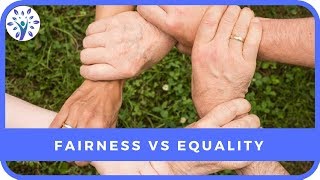 THE DIFFERENCE BETWEEN FAIRNESS amp EQUALITY  Tips for a Happier Life [upl. by Akissej]