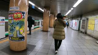 【JAPAN 4K】Nishi Nippori Station • Tokyo Metro Chiyoda Line Walk • Tokyo Destination [upl. by Felecia]