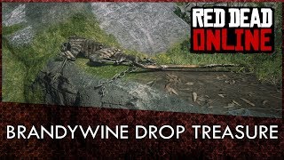 Red Dead Online Brandywine Drop Treasure Map Location Guide Easy Gold and Money [upl. by Attolrahc163]