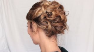 Chignon facile à partir de 6 couettes ✨ Marion Blush [upl. by Joelly965]